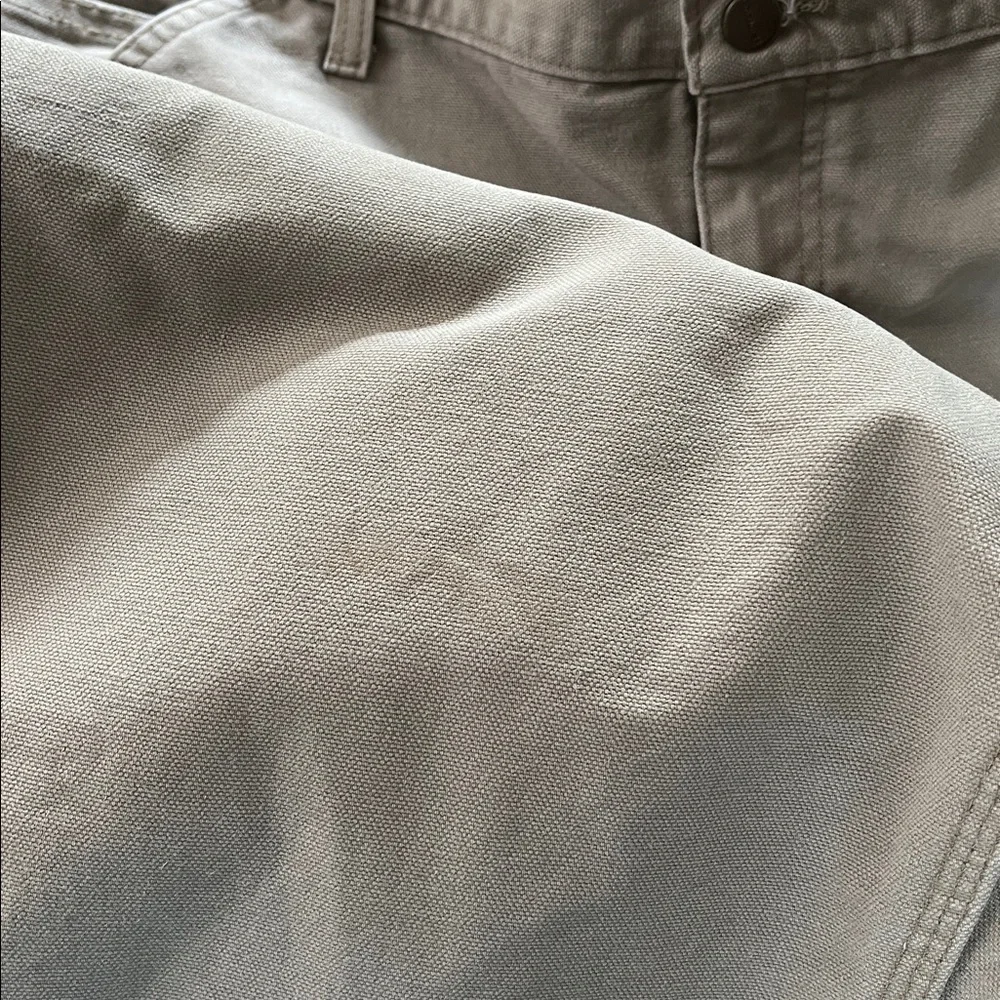 Vintage Carhartt B11 DES Duck Canvas Dungarees Work Pant Washed Carpenter Desert - Picture 10 of 10